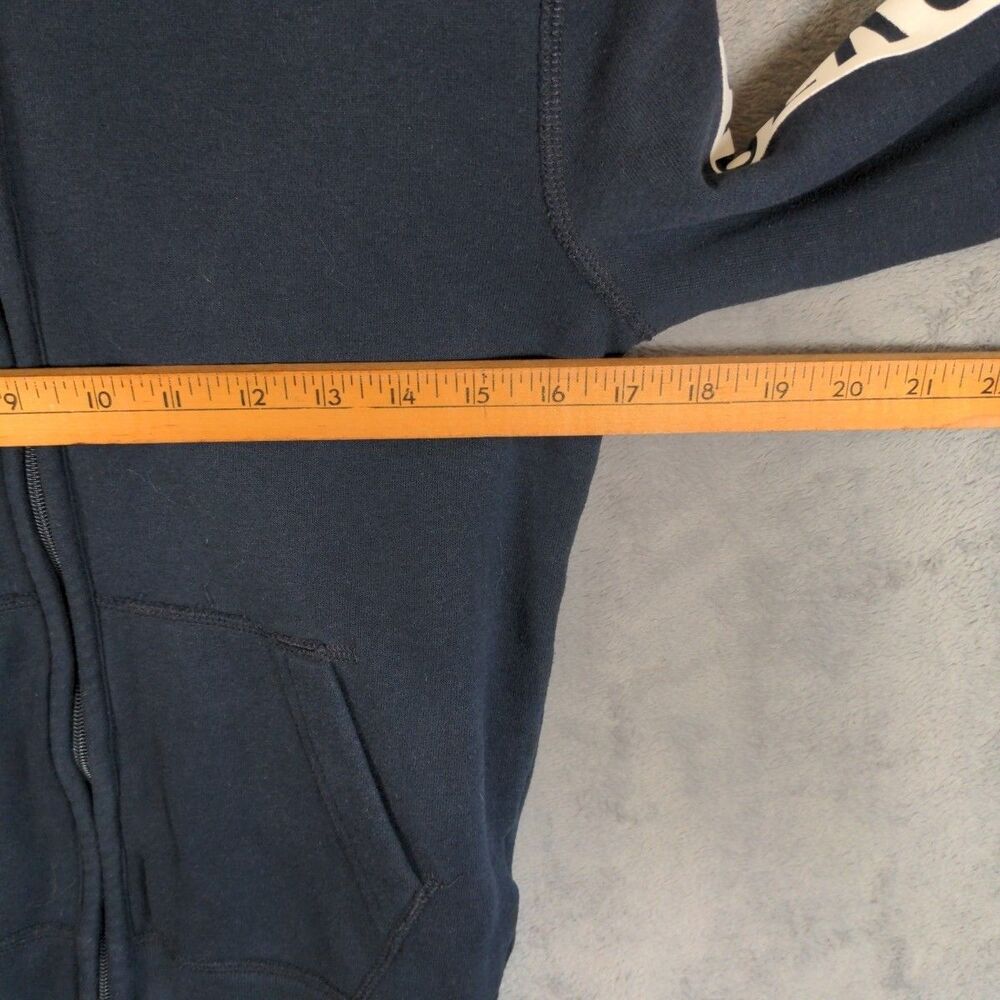 Abercrombie Kids Full Zip Hoodie Size 9/10 Black Large Back Logo Soft Sweatshirt - Picture 6 of 10